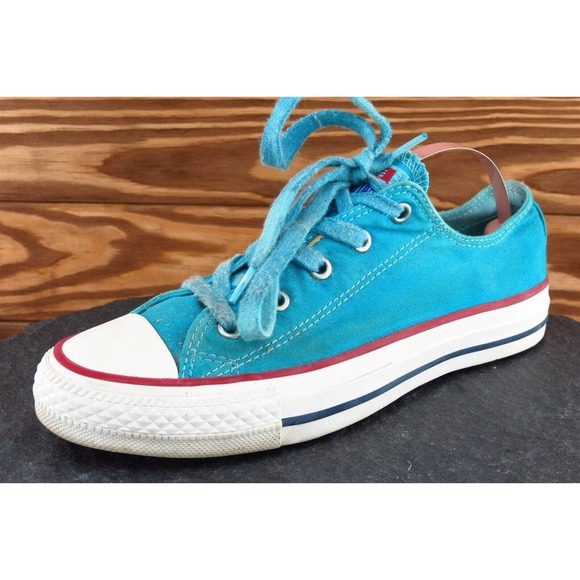 Converse All Star Women Size 5 M Blue Low Top‎ Fabric 547276C - Picture 1 of 8
